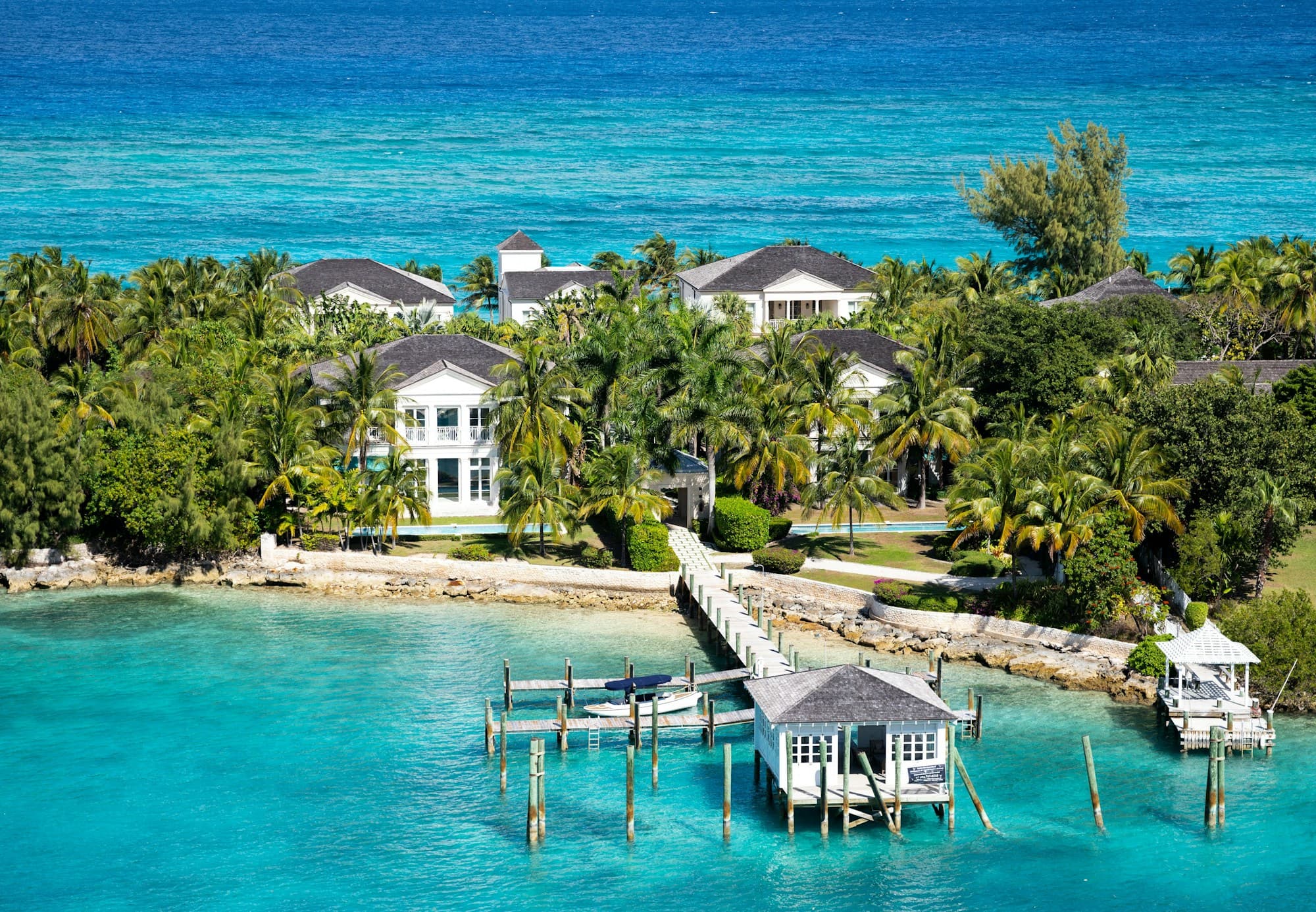 Luxury waterfront estate in the Bahamas